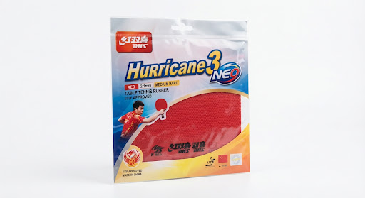 DHS Hurricane 3 Neo red table tennis rubber