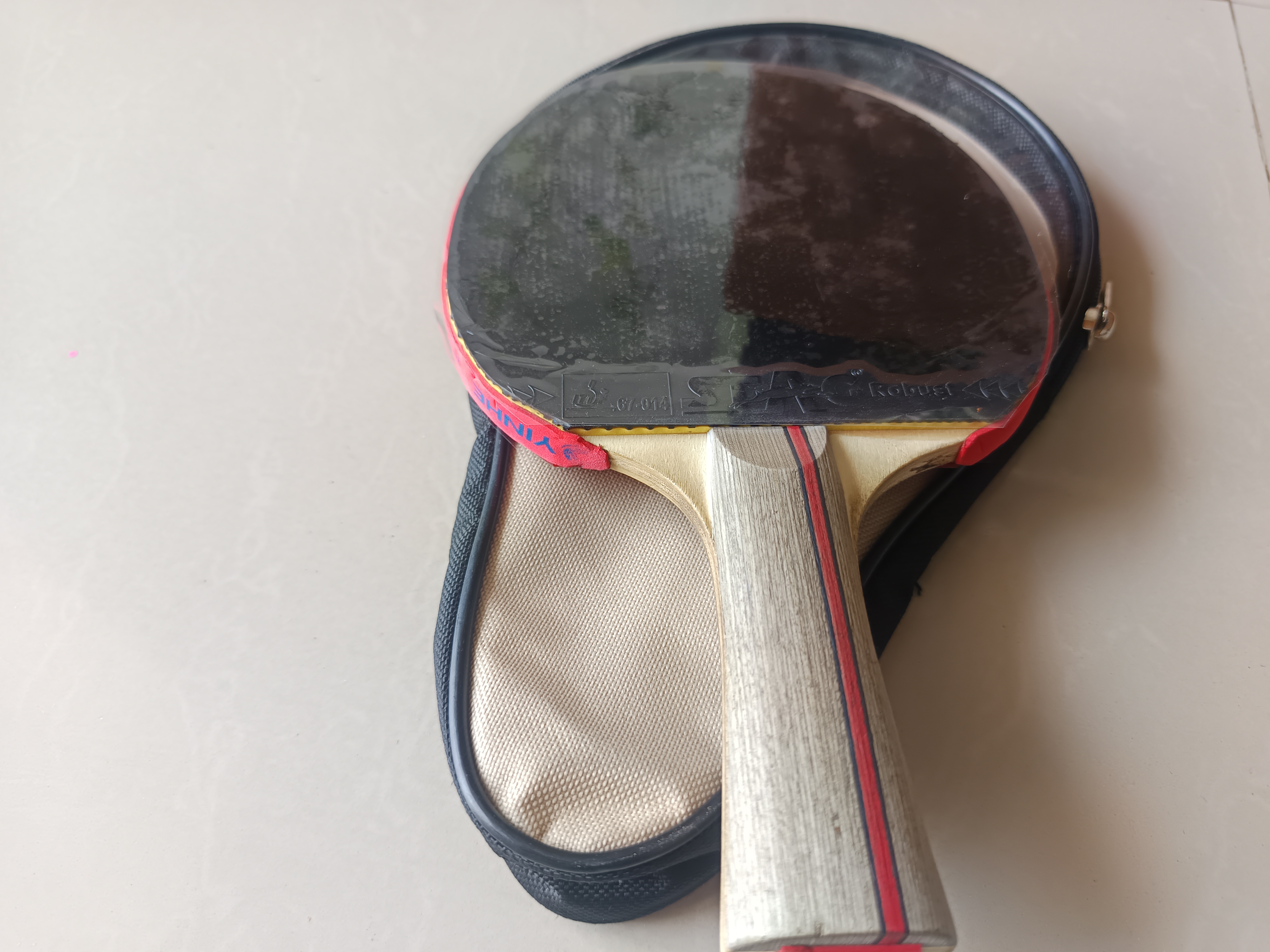Table tennis rubber protection sheet